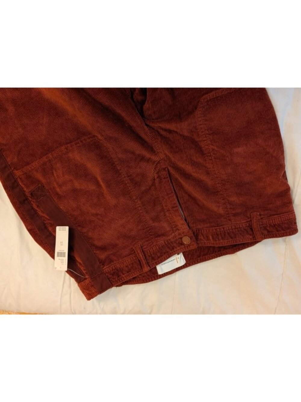 BNWT Anthropologie The Richie Corduroy Joggers Size 14 Dark Brick - Picture 6 of 7